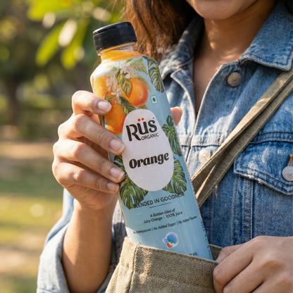 Rus Organic Orange Juice | Pack of 2 x 1L