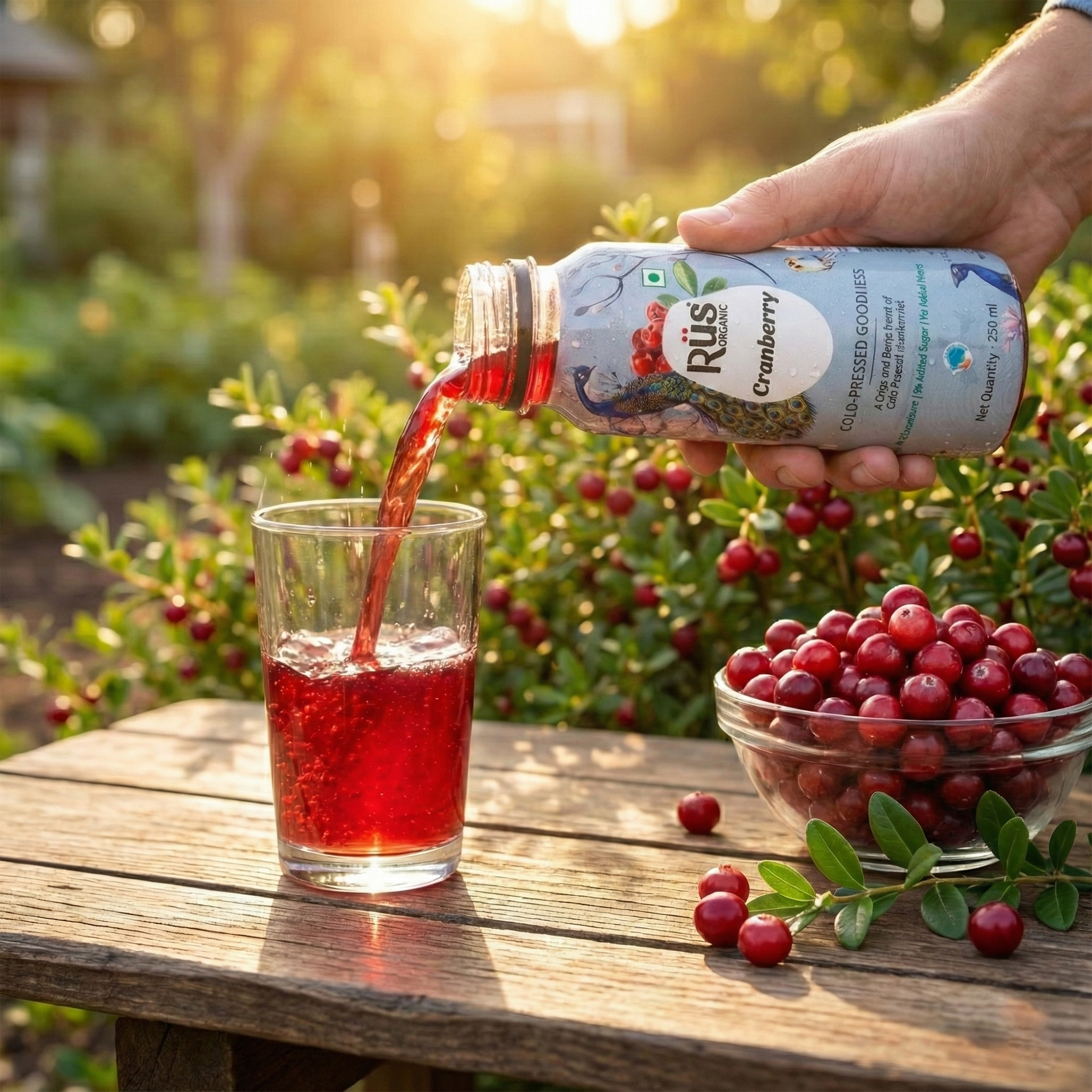 Organic Cranberry Juice | Pack of 4 x 250ml