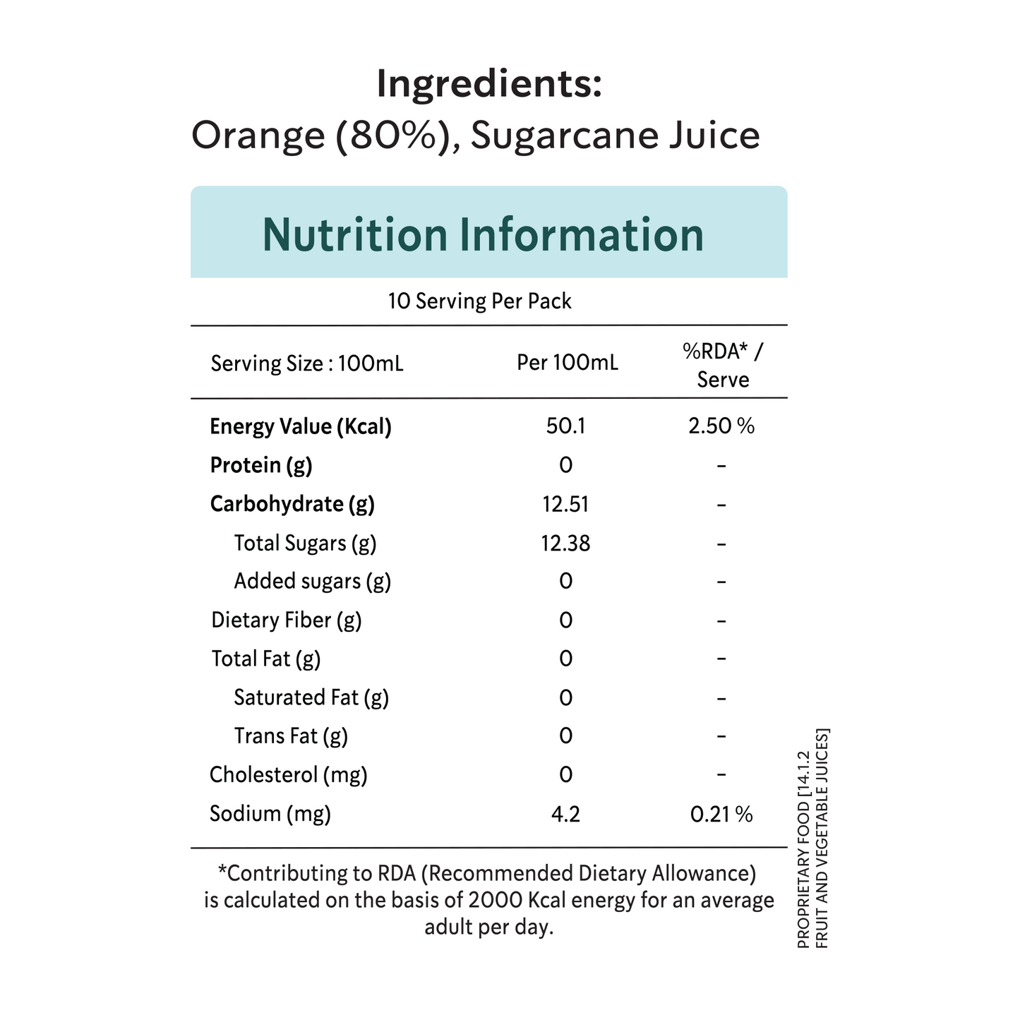 Rus Organic Orange Juice | Pack of 2 x 1L