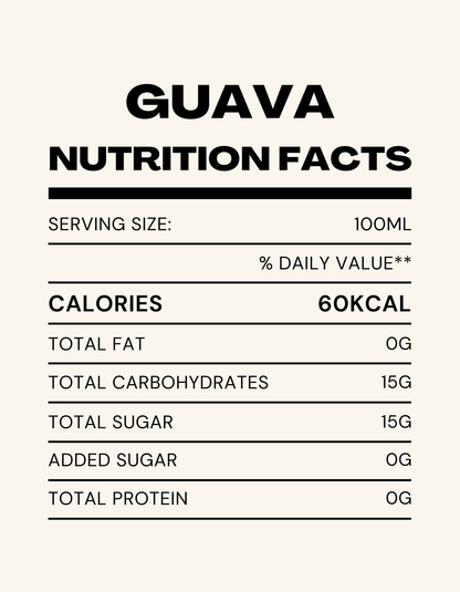 organic gauva juice ingredients