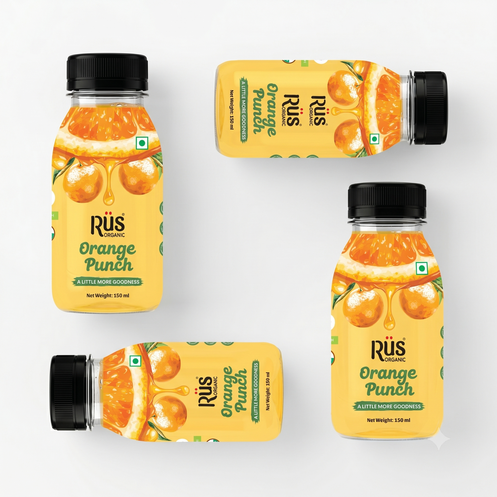 Orange Punch with Fibre & Vitamin C | Pack of 4 x 150 ml