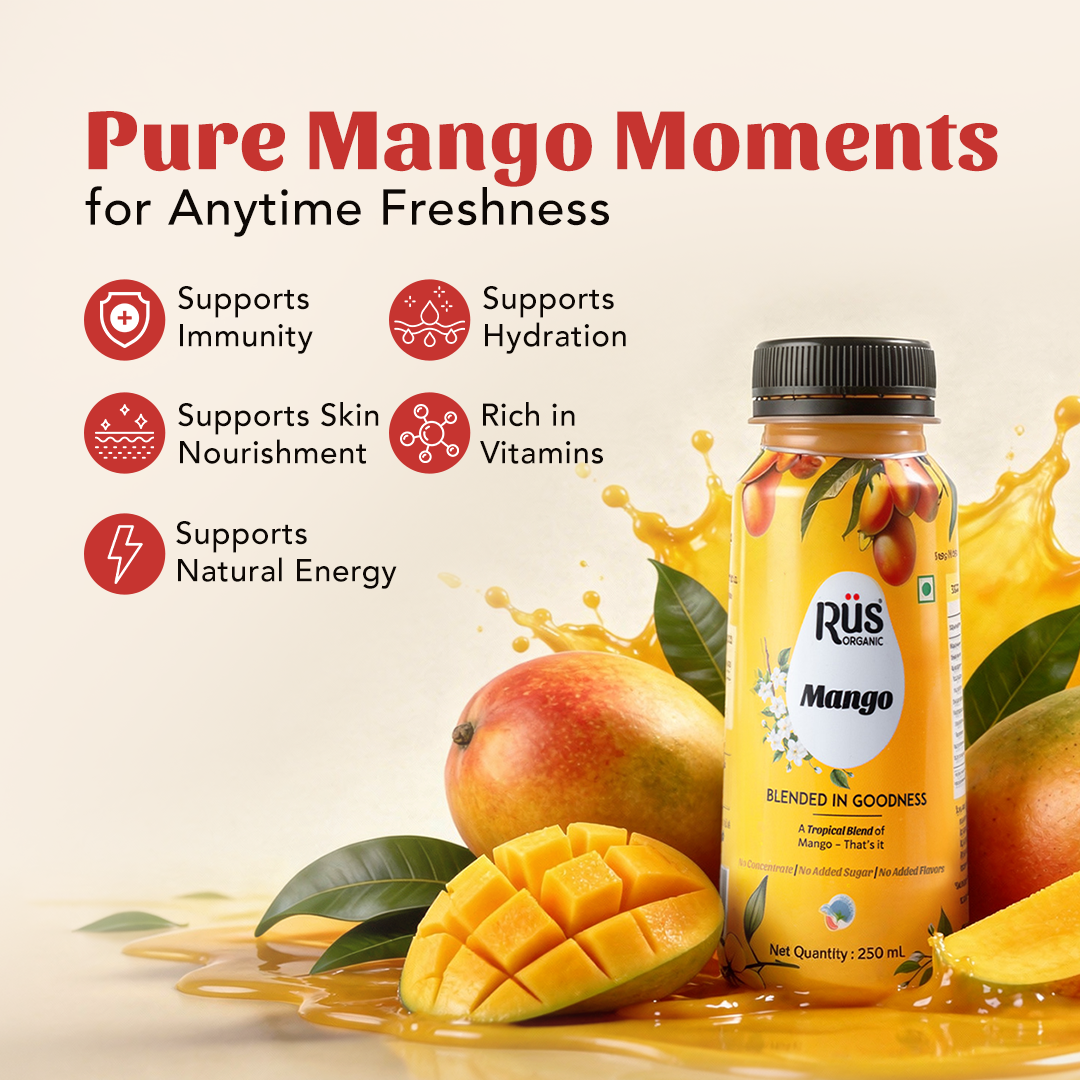 Organic Mango Juice | Pack of 4 x 250ml