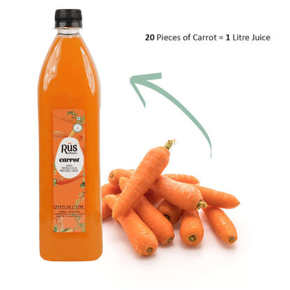 Fresh carrot juice cold pressed 